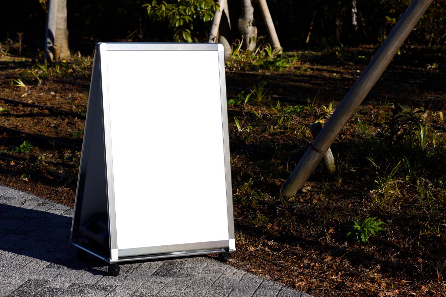 Blank Metal A-frame sign