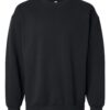American Apparel RF496 Unisex ReFlex Fleece Crewneck Sweatshirt in Black – front view
