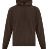 ATC ATCF2500 Everyday Fleece Hoodie in Dark Chocolate Brown – front view