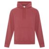 ATC ATCF2500 Everyday Fleece Hoodie in Heather Red – front view