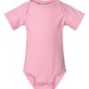 Rabbit Skins 4424 Infant Baby Onesies - Body Suits in Pink – front view