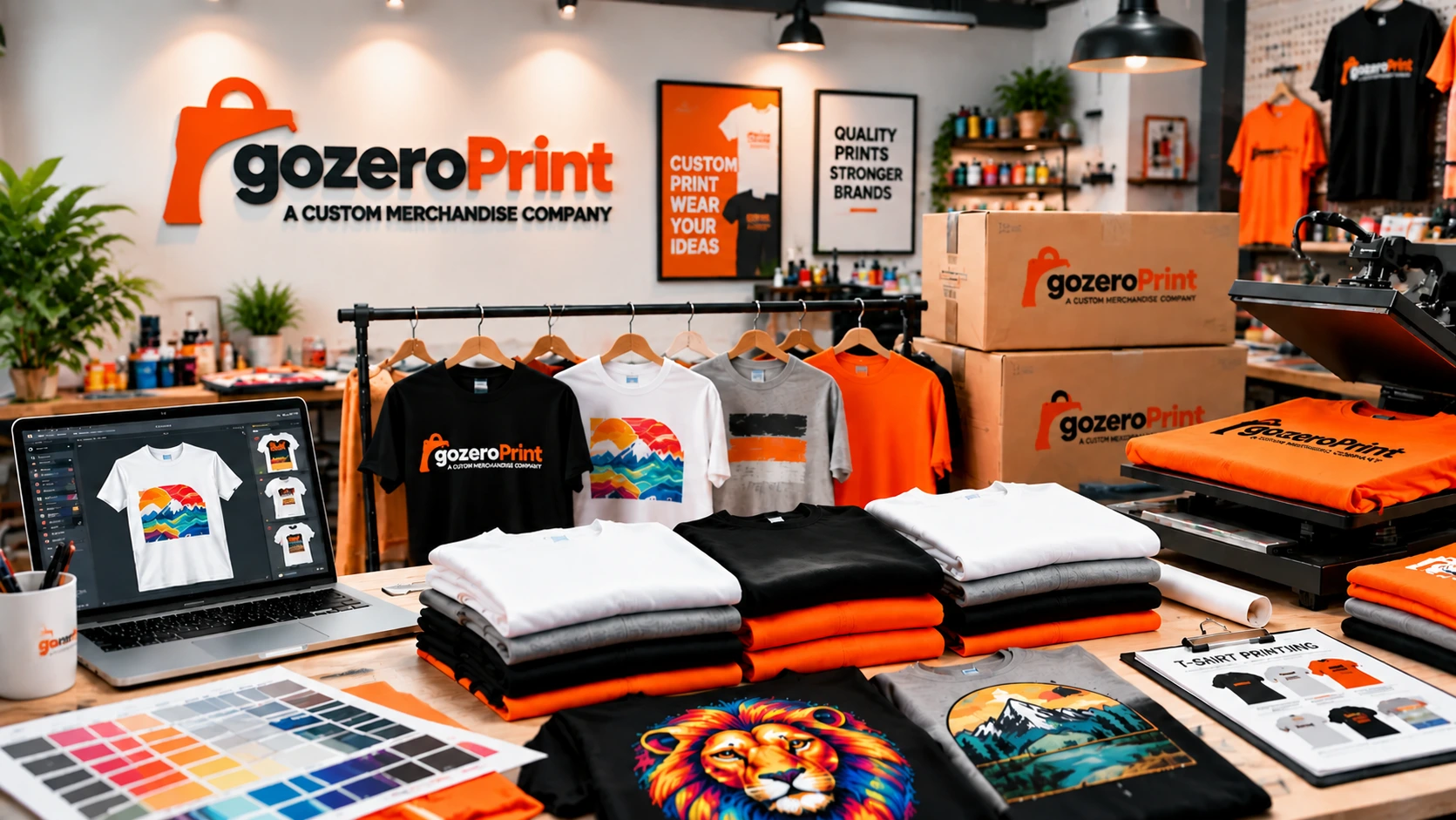 How Much Does Custom T-Shirt Printing Cost? A Complete Pricing Guide Custom T-shirt printing cost guide showing branded shirts and bulk apparel orders
